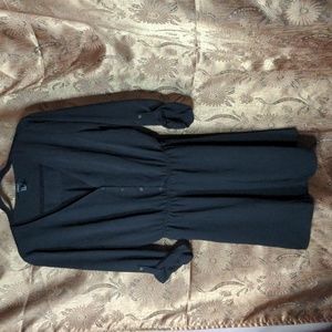 Button-up black dress